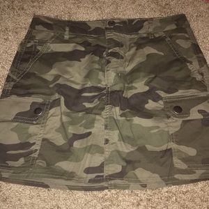 Garage Camouflage mini skirt with pockets